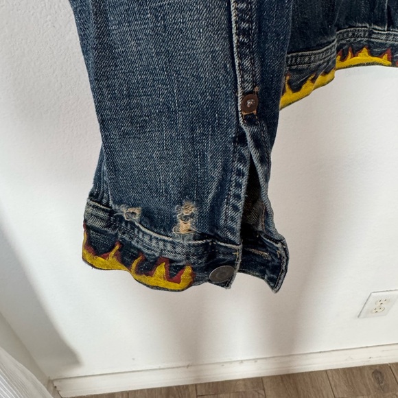 VINTAGE RL RALPH LAUREN DENIM & SUPPLY cartoon 666 Trucker JACKET SIZE XL RARE - Picture 6 of 13